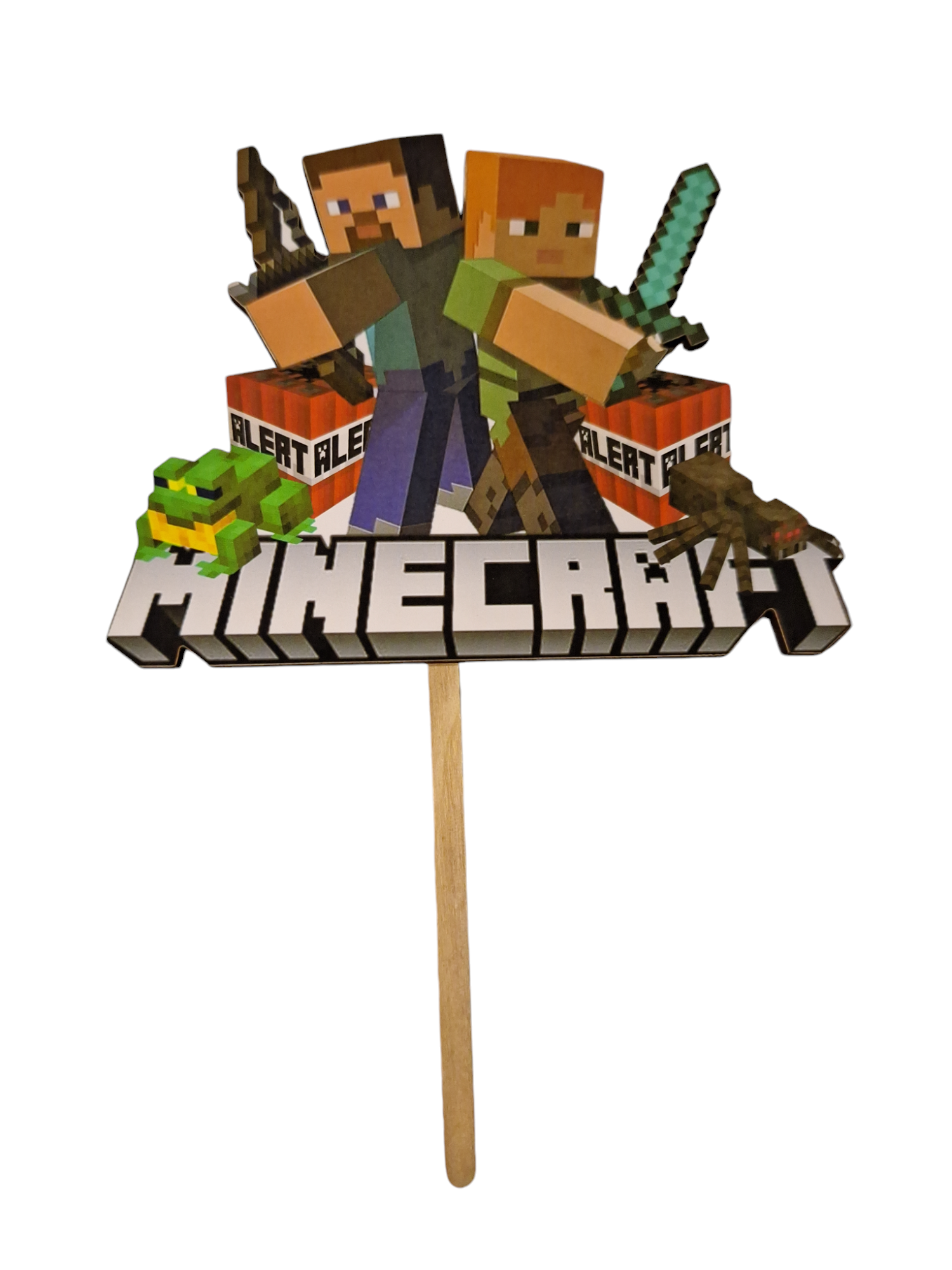 Zápich drevený Minecraft