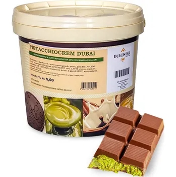 Krém pistáciový 15% Dubai s kataifi (náplň dubajskej čokolády), Dulcistar 1 kg